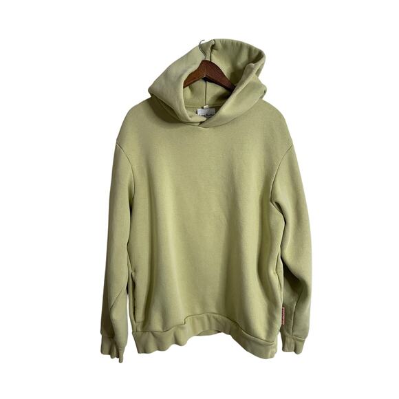 Acne Studios Forres Cotton-Blend Jersey Hoodie in Green Mens XL - Picture 1 of 13